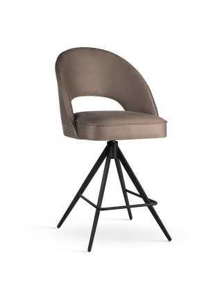 Baro kėdė PONTE SUPREME TWIST L (70 cm) su juodomis metalinėmis kojomis