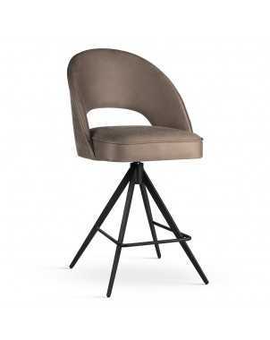 Baro kėdė PONTE SUPREME TWIST L (70 cm) su juodomis metalinėmis kojomis