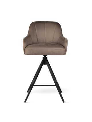 Pasukama baro kėdė TULIP SUPREME TWIST M (60 cm) su juodomis metalinėmis kojomis