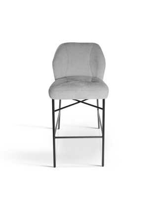 Baro kėdė IRIS M (60 cm) su juodomis metalinėmis kojomis