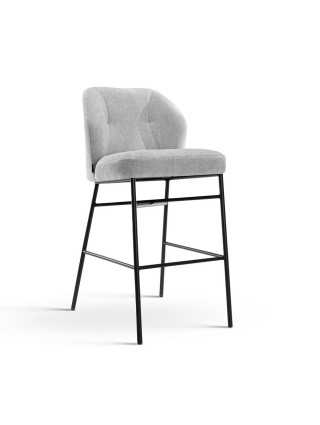 Baro kėdė IRIS M (60 cm) su juodomis metalinėmis kojomis